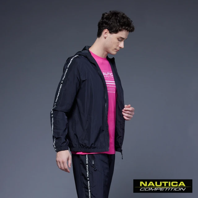 NAUTICA 男裝 COMPETITIO酷炫連帽外套(黑色)