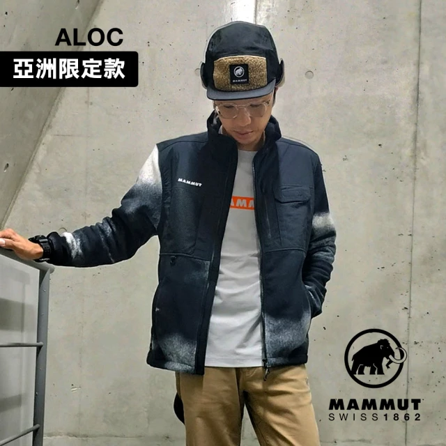 Mammut 長毛象 Moonstone Light Hybrid ML Jacket AF Grain 日系立領刷毛外套 中性款 黑/白 #1014-05880