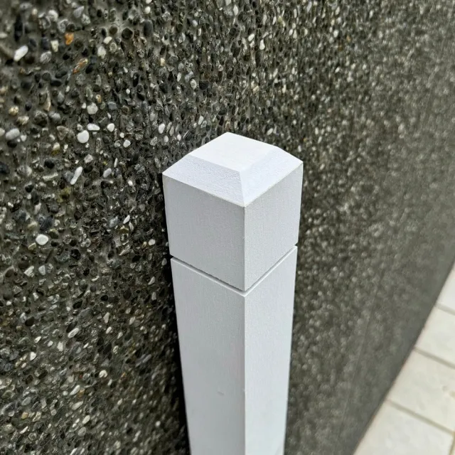 【沃克嚴選】塑木中空柱子-白色 6x6x144cm 1入
