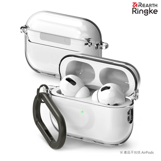 Ringke Apple AirPods Pro 2 Hinge 透明防摔保護殼(Rearth 附登山扣)