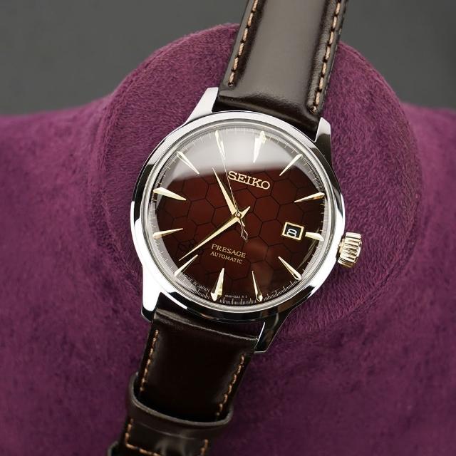 【SEIKO 精工】Presage 實拍 石榴蜂蜜台灣70週年調酒機械錶-40.5mm 618年中慶 推薦(SRPL21J1/4R35-01T0R)
