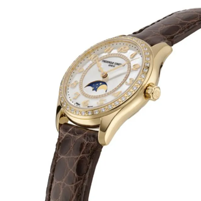 【CONSTANT 康斯登】Classics Elegance系列 經典月相機械腕錶/36mm(FC-331MPWD3BD5)