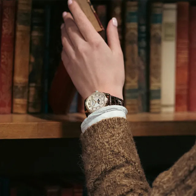 【CONSTANT 康斯登】Classics Elegance系列 經典月相機械腕錶/36mm(FC-331MPWD3BD5)