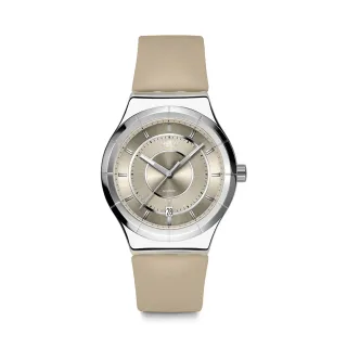 【SWATCH】MOCA DREAM 金屬機械手錶/男錶/女錶/瑞士製造 YIS434(42mm)