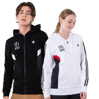 【LE COQ SPORTIF 公雞】休閒基礎針織連帽外套 男女款-3色-LWU63461