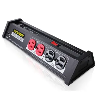 【Castle 蓋世特】1開8插 四代升級 防火防雷淨化濾波轉接器插座/延長線/電源線-2.7M(OHT8B-BK)