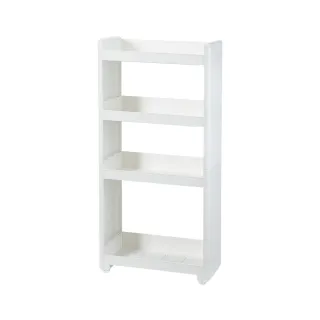 【SHIMOYAMA 霜山】日式簡約風四層隙縫置物架(縫隙櫃/夾縫櫃/儲物櫃)