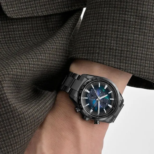 【CITIZEN 星辰】ATTESA 宇宙幻彩 光動能 鈦金屬電波 男錶 42MM(AT8286-65E)