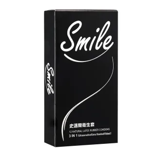 【smile 史邁爾】買1送1三合一保險套衛生套(12入*2盒)(共24入)
