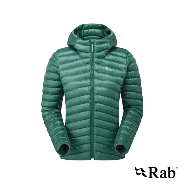 【RAB】Cirrus Flex Hoody Wmns 輕量防風連帽化纖外套 女款 尤加利綠/板岩綠 #QIP32