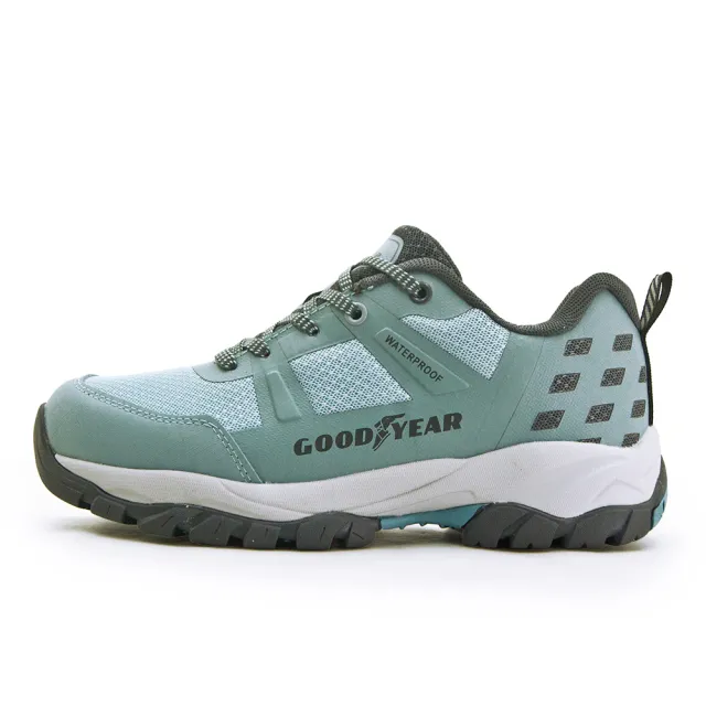 【GOODYEAR 固特異】女 專業多功能郊山動態防水戶外越野鞋 提頓LITE系列(藍灰 42406)