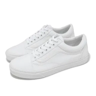 【VANS】休閒鞋 Old Skool 男鞋 女鞋 白 帆布 經典 全白 板鞋 情侶鞋(VN000D3HW00)