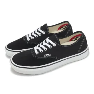 【VANS】滑板鞋 Skate Authentic 男鞋 女鞋 黑 白 緩衝 耐磨 板鞋 休閒鞋 情侶鞋(VN0A5FC8Y28)