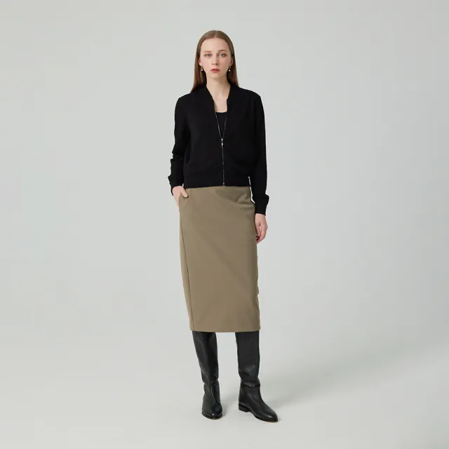 【giordano ladies】拉鍊設計鉛筆裙(02464509)