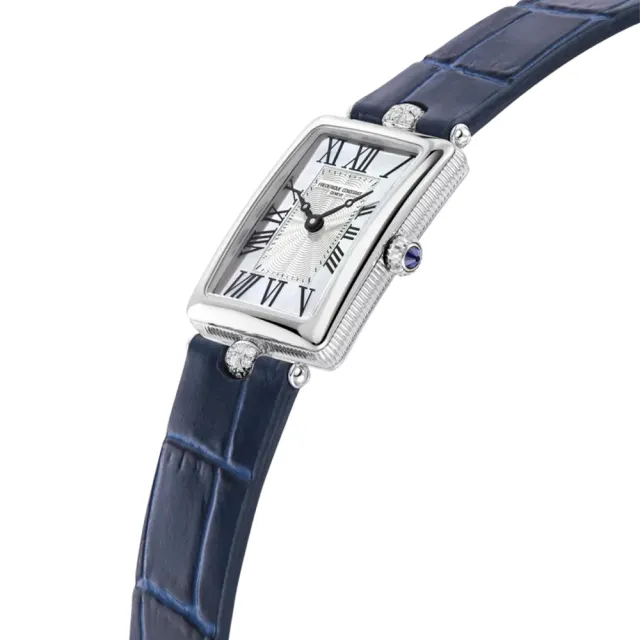 【CONSTANT 康斯登】Classics Art Deco Carree系列 裝飾藝術風格 真鑽石英女錶(FC-200MPW2AC2D6)