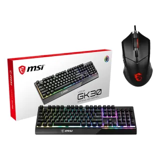 雙11限定【MSI 微星】鍵鼠超值組★VIGOR GK30 電競鍵盤+Clutch GM08 電競滑鼠