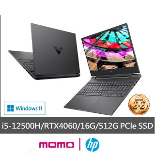 HP 惠普 15.6吋 i5-12500H RTX4060-8G 電競筆電(光影15 Victus Gaming 15-fa1037TX/16G/512G SSD/Win11)