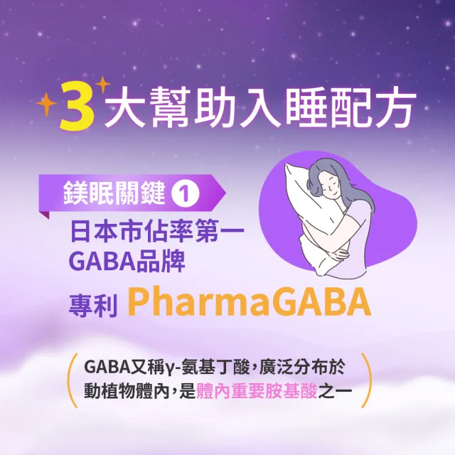 【寶齡富錦 PBF】鎂舒眠 GABA+鎂+芝麻素 3入組(60粒/盒)-1111campaign