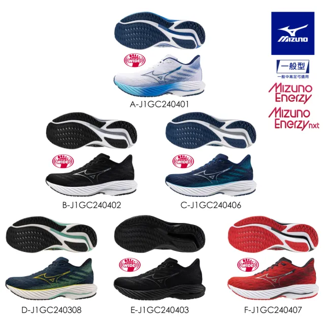 【MIZUNO 美津濃】WAVE RIDER 28 男款慢跑鞋 1GC240403 J1GC240407 (慢跑鞋)