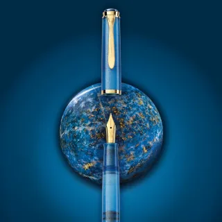 【Pelikan】百利金 M200青金石藍墨水鋼筆禮盒(送原廠手提袋)
