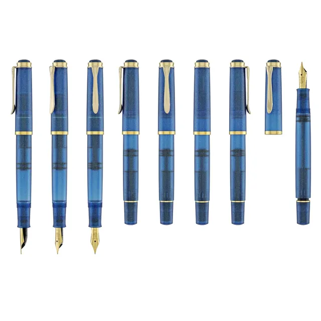 【Pelikan】百利金 M200青金石藍墨水鋼筆禮盒(送原廠手提袋)