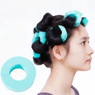 【一覺變美】不傷髮C型海綿捲髮器(夜用捲髮圈 睡眠 造型捲 海綿 軟式捲髮器 波浪捲 禮物 無發熱 造型)
