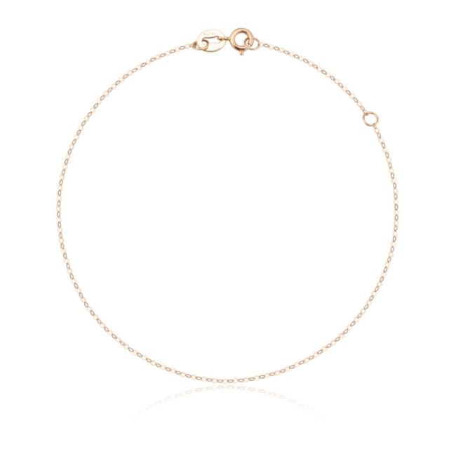 【Just Diamond】鎮金店 18K玫瑰金 40cm O型細鍊(MN)