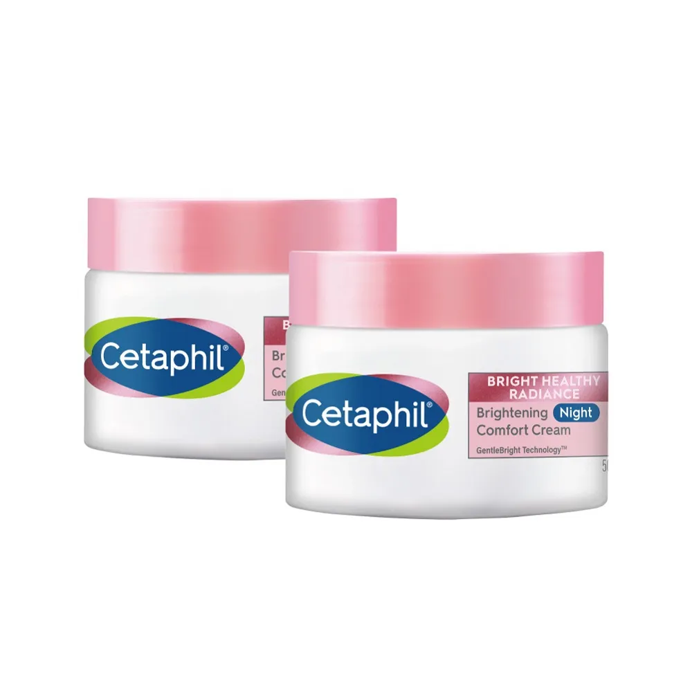 【Cetaphil 舒特膚】官方直營 BHR淨白調理安撫霜 50g*2入(淡斑美白/緊緻抗老/保濕亮白/暗沉蠟黃)