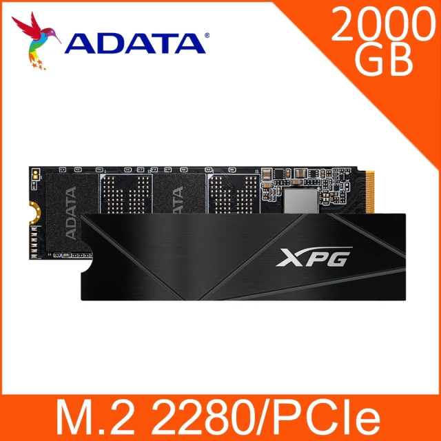 ADATA 威剛 XPG GAMMIX S50 Core 2000GB PCIe 4.0 M.2 2280固態硬碟