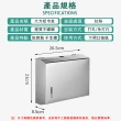 【巧可】不鏽鋼拉絲款紙巾盒 衛生紙架 收納盒 衛浴五金抽紙盒(帶瑣免打孔式紙盒)