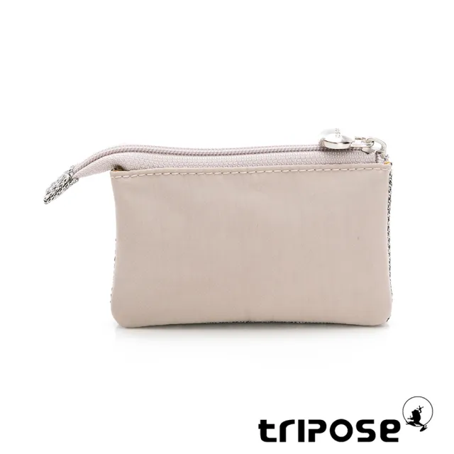【tripose】漫遊系列岩紋簡約微旅萬用零錢包(沙漠灰)