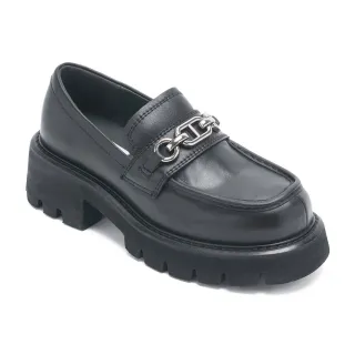 【steve madden】TWSTELLA 經典金屬飾釦樂福鞋(黑色)