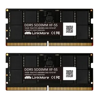 【LinkMore】DDR5 4800 32GB(16GBx2 筆記型記憶體 2入組/NB專用/)