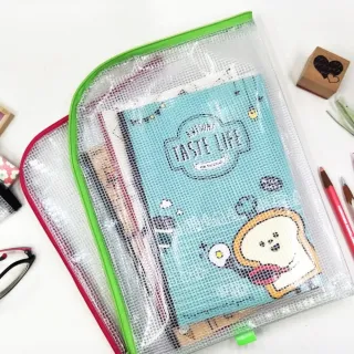 【SEASON 四季紙品禮品】A4L型防水拉鍊袋(收納袋 文件袋 資料袋 CC1102)