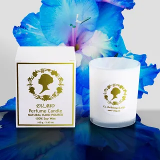 【EU_BIO】澄花 淡香水蠟燭 360G(單方香精油、香氛蠟燭)