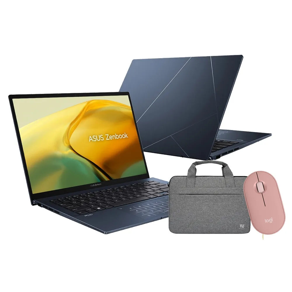 【ASUS】筆電包/滑鼠組★14吋i7輕薄筆電(ZenBook UX3402VA/i7-13700H/16G/512G SSD/W11/EVO/2.5K)