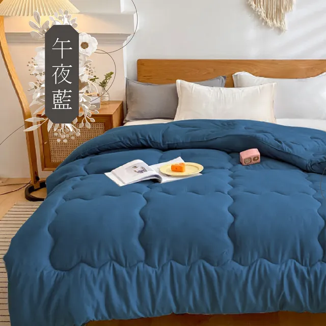 【日禾家居】買一送一 石墨烯保暖可水洗被2.5KG 棉被 冬被(雙人180X210cm 多色選)