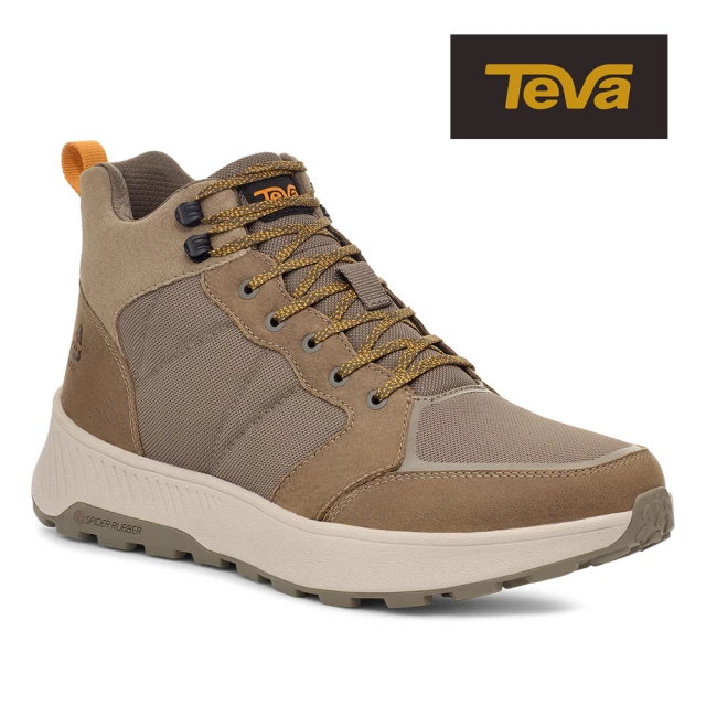 TEVA 男戶外鞋 防水 高筒多功能鞋/休閒鞋/登山鞋 Ellwood Mid 原廠(灰褐色-TV1162470TAU)