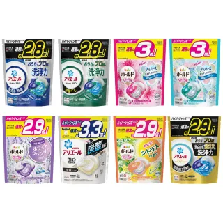 【P&G】日本進口 2024新改良4D袋裝洗衣球 26/31/32/39入(多款任選/平行輸入)