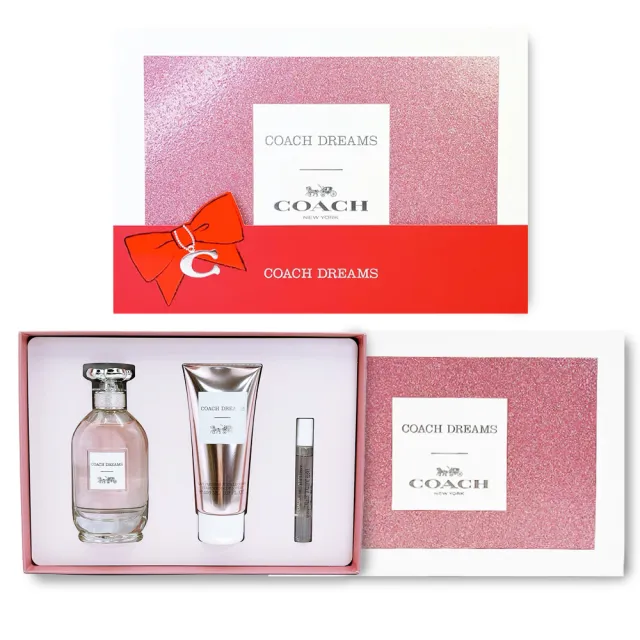 【COACH】逐夢淡香精禮盒-淡香精90ML+ 噴式小香7.5ML+身體乳100ML(專櫃公司貨)