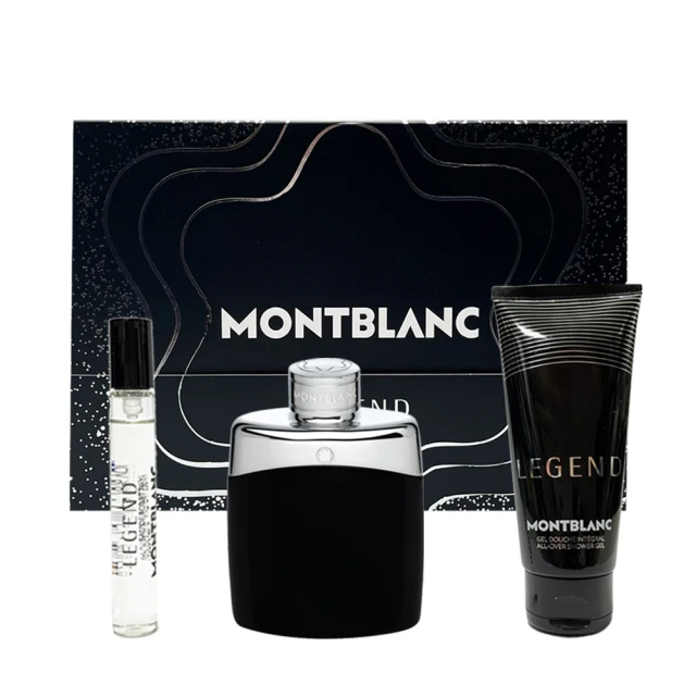 MONTBLANC 萬寶龍 傳奇經典男性淡香水禮盒-淡香水100ml+7.5噴式小香+沐浴膠100ml(專櫃公司貨)