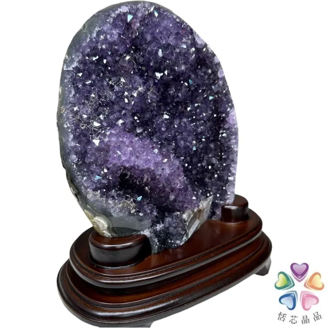 【恬芯晶品】PJ40烏拉圭方解石水晶開運外來財(紫水晶消磁淨化財運財位招財招貴人紫晶鎮新年禮物新春)