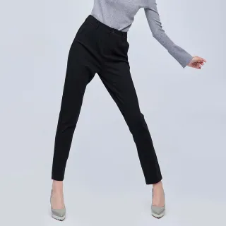 【HONOR 山形屋】經典修身口袋窄管西裝褲-黑/卡其(MOMO獨家限定)