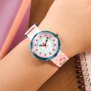 【Flik Flak】兒童手錶 BAKE IT UP 靜音無秒針/兒童禮物/安全防水/瑞士製造 FBNP219(31.85mm)