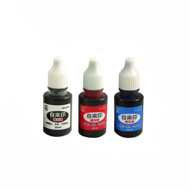 【MBS 萬事捷】自來印補充墨水 10ml  藍、紅、黑 / 瓶 INK008