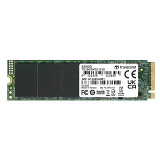 【Transcend 創見】MTE115S 250GB M.2 2280 PCIe Gen3x4 SSD固態硬碟(TS250GMTE115S 新舊包裝隨機出貨)