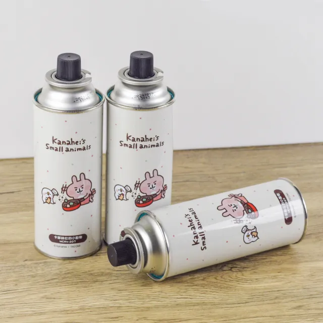 【卡娜赫拉的小動物】安控瓦斯罐 250g 12入組 MCRV-207(大容量防爆CRV卡式罐 戶外露營野炊瓦斯瓶)
