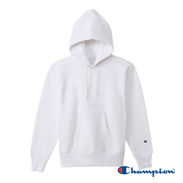 Champion 官方直營-REVERSE WEAVE系列經典款連帽T衛衣-男(白色)