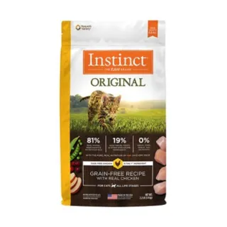 【Instinct原點】雞肉無穀全貓配方11lb(WDJ 貓飼料 無穀飼料 不含麩質 肉含量83%)