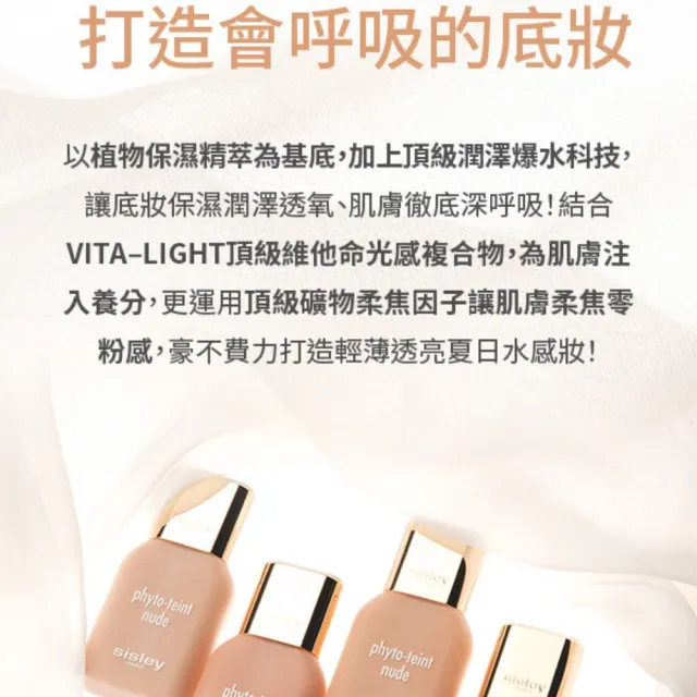 【Sisley 希思黎】官方直營 輕裸水感精華粉底液30ml(自然妝感)